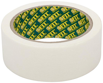 Лента малярная креппированная клейкая 38ммх20м FIT 11314 Лента малярная креппированная клейкая 38ммх20м FIT 11314