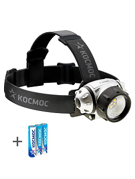 Фонарь H19LED 1W ХРЕ LED + 6 SMD LED 3хAAA (R03) налобный Космос KOC-H19-LED Фонарь H19LED 1W ХРЕ LED + 6 SMD LED 3хAAA (R03) налобный Космос KOC-H19-LED