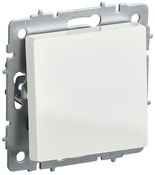 Выключатель 1-кл. прох. Brite 10А ВС10-1-6-БрБ бел. IEK BR-V12-0-10-K01-PRO