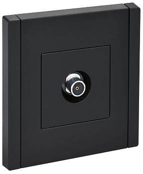 Розетка TV оконечная FORTE&PIANO FP128 черн. IEK FP-A10-O-K02