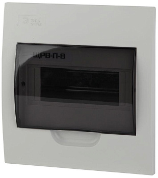 Бокс ЩРВ-П-8 мод. встраив. пластик IP41 SIMPLE NO-box_simple-plastic_8_flush ЭРА Б0041511 