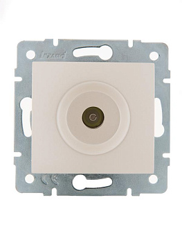 Механизм розетки оконечной TV СП Karina жемчуж./бел. перламутр. LEZARD 707-3088-130