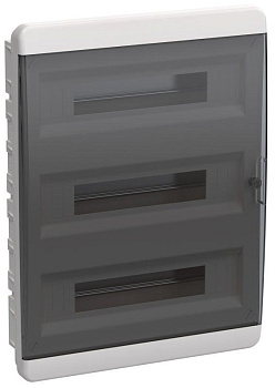 Корпус пластиковый ЩРВ-П-54 IP41 черн. прозр. дверь TEKFOR IEK TF5-KP12-V-54-41-K01-K03  Корпус пластиковый ЩРВ-П-54 IP41 черн. прозр. дверь TEKFOR IEK TF5-KP12-V-54-41-K01-K03