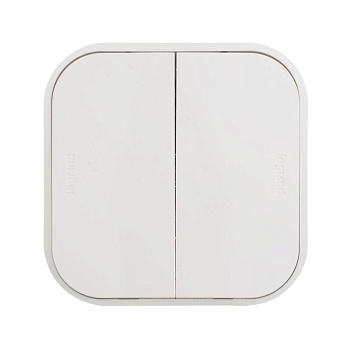 Выключатель 2-кл. ОП Quteo 10А IP20 10AX бел. Leg 782202