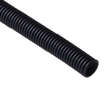 Труба гофрированная ПНД d25мм легкая с протяжкой черн. (уп.20м) Ruvinil 22501(20)