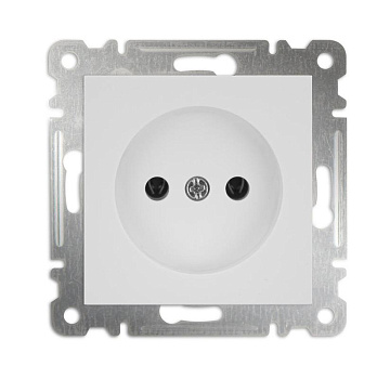 Розетка 1-м СП Karea 10А IP20 без заземл. механизм бел. Makel 57001022