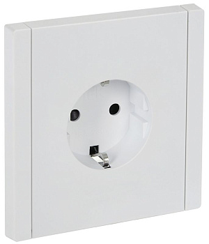 Розетка СП FORTE&PIANO FP215 16А с заземл. защ. шторки винт. крепл. бел. IEK FP-R14-16-K01