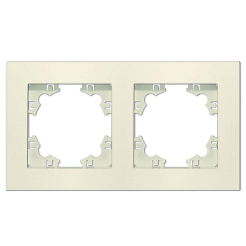 Рамка 2-м Афина универс. сл. кость (ivory) Universal A0044-I Рамка 2-м Афина универс. сл. кость (ivory) Universal A0044-I