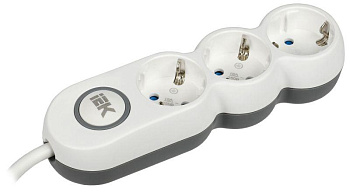 Удлинитель 3х3м с заземл. 16А 250В У03В UNO 2P+PE 3х1.5кв.мм IEK WYP53-16-03-03-ZK