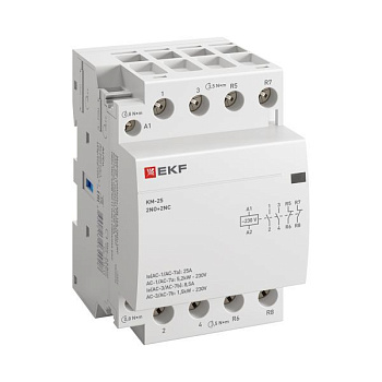 Контактор модульный КМ 25А 2NО+2NC (3 мод.) PROxima EKF km-3-25-22