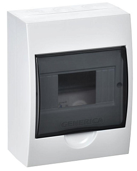 Бокс ЩРН-П-6 мод. навесной пластик IP41 GENERICA IEK MKP12-N-06-41-G 
