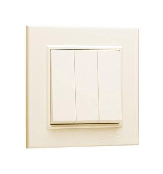 Выключатель 3 клав. 1 вход 3 выхода KAREA крем Makel 56010091