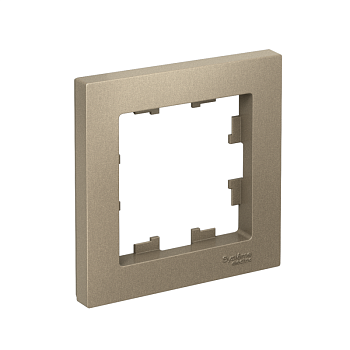 Рамка 1-м AtlasDesign шампань SchE ATN000501