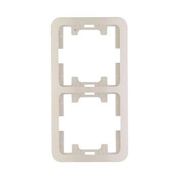 Рамка 2-м Mimoza верт. бел. Makel 22032