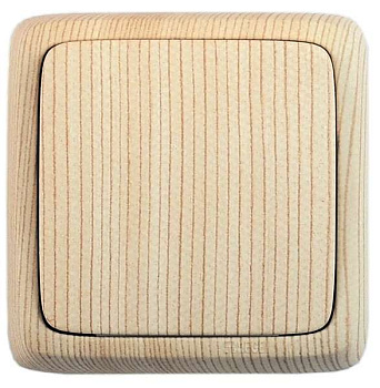 Выключатель 1-кл. ОП Альфа 10А IP20 250В сосна HEGEL ВА10-111-02