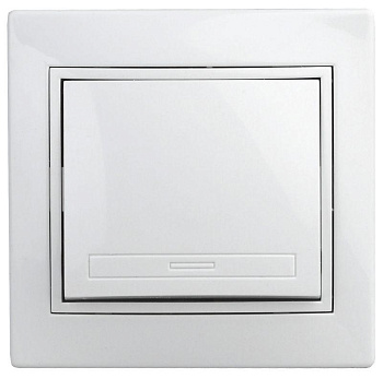 Выключатель 1-кл. СП Plano 10А IP20 1-101-01 250В бел. Intro Б0053721