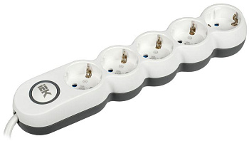 Удлинитель 5х5м с заземл. 16А 250В У05В UNO 2P+PE 3х1.5кв.мм IEK WYP53-16-05-05-ZK