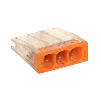 Клемма СМК 2273-243 (с пастой) 3 отверстия 0.5-2.5кв.мм (уп.100шт) PROxima EKF plc-smk-2273-243