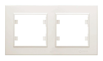 Рамка 2-м Karea горизонт. крем. Makel 56010702