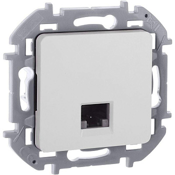 Розетка компьютерная Inspiria RJ45 кат.5E UTP бел. Leg 673825