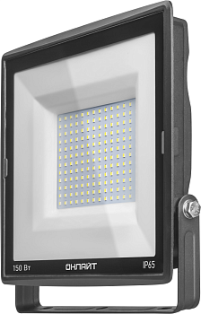 Прожектор светодиодный 14 344 OFL-150-6.5K-BL-IP65-LED 150Вт 6500К IP65 13500лм черн. ОНЛАЙТ 14344 Прожектор светодиодный 14 344 OFL-150-6.5K-BL-IP65-LED 150Вт 6500К IP65 13500лм черн. ОНЛАЙТ 14344