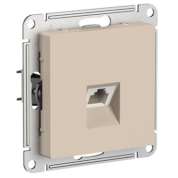 Розетка компьютерная AtlasDesign RJ45 кат. 5Е механизм песочн. SE ATN001283 Розетка компьютерная AtlasDesign RJ45 кат. 5Е механизм песочн. SE ATN001283