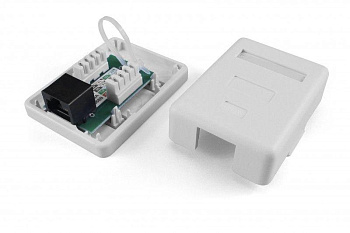 Розетка компьютерная 1-м ОП Dual IDC SB1-1-8P8C-C6-WH RJ45 (8P8C) кат.6 Hyperline 430232 Розетка компьютерная 1-м ОП Dual IDC SB1-1-8P8C-C6-WH RJ45 (8P8C) кат.6 Hyperline 430232
