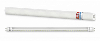 Лампа светодиодная LED-T8R-П-PRO 10Вт 230В G13R 6500К 800Лм 600мм прозр. поворотная IN HOME 4690612030944