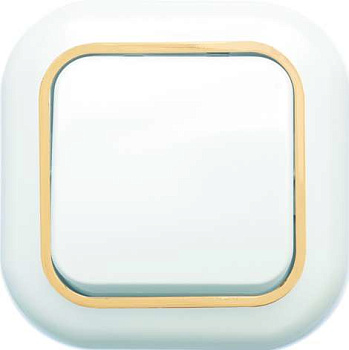 Выключатель 1-кл. СП Валентина 6А IP20 С16-040 бел./зол. Кунцево 7644 Выключатель 1-кл. СП Валентина 6А IP20 С16-040 бел./зол. Кунцево 7644