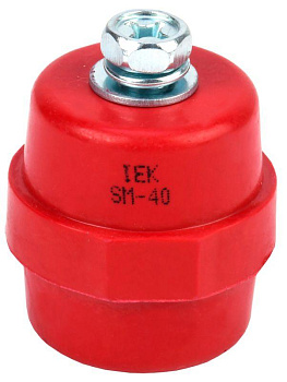 Изолятор SM40 (М8) силовой с болтом IEK YIS11-40-12-B 