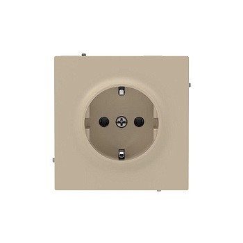 Розетка силовая KANT 2P+E без шторки ванильн. марципан DKC 7015033