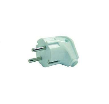 Вилка электрич. с заземл. угл. бел. Makel 10027 Вилка электрич. с заземл. угл. бел. Makel 10027