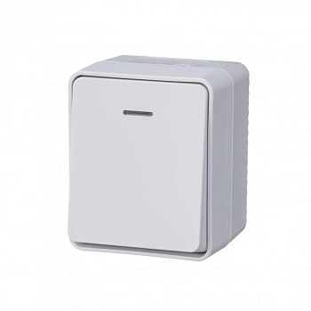 Выключатель 1-кл. ОП AtlasDesign Profi54 с подсветкой 10 АХ бел. SchE ATN540113