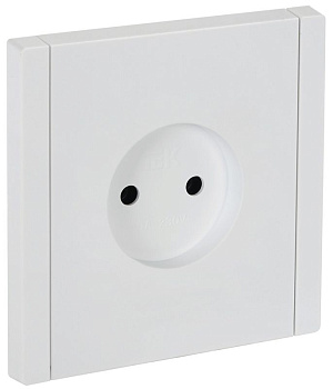 Розетка СП FORTE&PIANO FP218 10А без заземл. без защ. шторок винт. крепл. бел. IEK FP-R10-10-K01