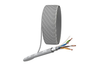 Кабель витая пара F/UTP кат.5e 4х2х24AWG solid CU PVC сер. 305м (м) Эра Б0044688