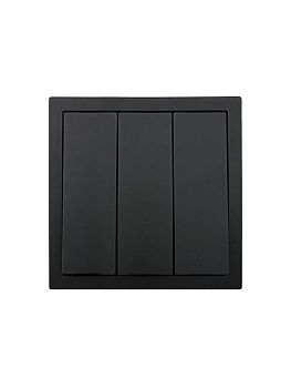 Выключатель 3-кл. СП ZIMA IP20 10А безвинт. зажим черн. бархат LEZARD 704-4288-109QC