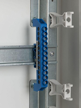 Шина нулевая в комб. DIN-изол. "Стойка" ШНИ-8х12-12-КС-С IEK YNN10-812-12DP-K07