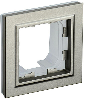 Рамка 1-м IP44 BRITE РУ-1-БрШ-44 шампань IEK BR-M12-44-K37 Рамка 1-м IP44 BRITE РУ-1-БрШ-44 шампань IEK BR-M12-44-K37