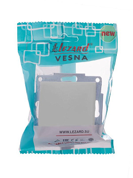 Механизм выключателя 1-кл. СП VESNA бел. LEZARD 742-0288-100