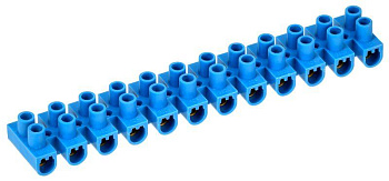 Колодка клеммная ЗВИ-10 н/г 2.5-6кв.мм 12 пар син. IEK UZV6-010-06 Колодка клеммная ЗВИ-10 н/г 2.5-6кв.мм 12 пар син. IEK UZV6-010-06