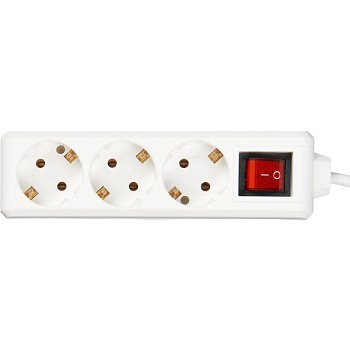 Удлинитель 3х5м с заземл. 16А IP20 У03К ПВС 3х1 с выкл. IEK WYP10-16-03-05-ZK-N