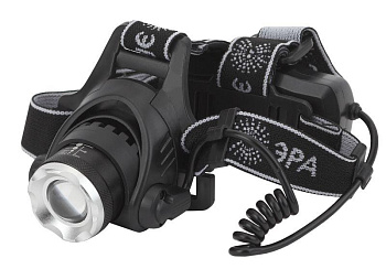 Фонарь аккумуляторный налобный GA-805 CREE 5Вт регулир. фокус литиевый аккум. 2.5А.ч алюм. USB пластик. (кор.) Эра Б0039625 Фонарь аккумуляторный налобный GA-805 CREE 5Вт регулир. фокус литиевый аккум. 2.5А.ч алюм. USB пластик. (кор.) Эра Б0039625