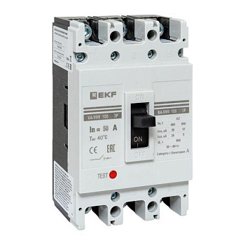 Выключатель автоматический 3п 100/50А 35кА ВА-99М PROxima EKF mccb99-100-50m