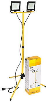 Прожектор светодиодный СДО 06-2x50Ш 6500К IP65 штатив черн. IEK LPDO606-2X050-65-K02 Прожектор светодиодный СДО 06-2x50Ш 6500К IP65 штатив черн. IEK LPDO606-2X050-65-K02
