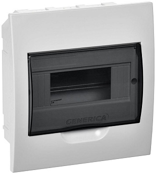 Бокс ЩРВ-П-8 мод. встраив. пластик IP41 GENERICA IEK MKP12-V-08-41-G 