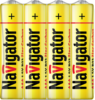 Элемент питания солевой 94 757 NBT-NS-R03-SH4 (шринка 4шт) Navigator 94757