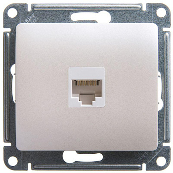Механизм розетки комп. 1-м Glossa RJ45 CAT.5E перламутр SchE GSL000681K Механизм розетки комп. 1-м Glossa RJ45 CAT.5E перламутр SchE GSL000681K