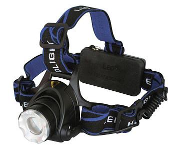 Фонарь налобный E150 (аккум. 220В CREE 3Вт пласт. бокс; черн.) Ultraflash 12188 Фонарь налобный E150 (аккум. 220В CREE 3Вт пласт. бокс; черн.) Ultraflash 12188
