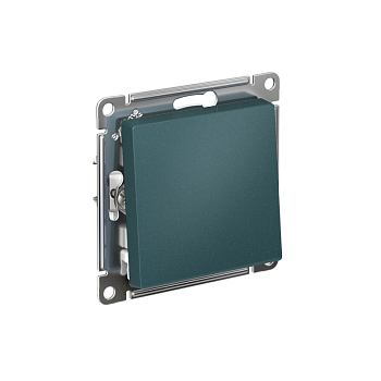 Выключатель 1-кл. СП AtlasDesign 10А IP20 (сх. 1) 10AX механизм изумруд SchE ATN000811