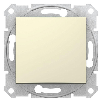 Механизм переключателя проходного 1-кл. СП Sedna 10А IP20 (сх. 6) 250В беж. SchE SDN0400147